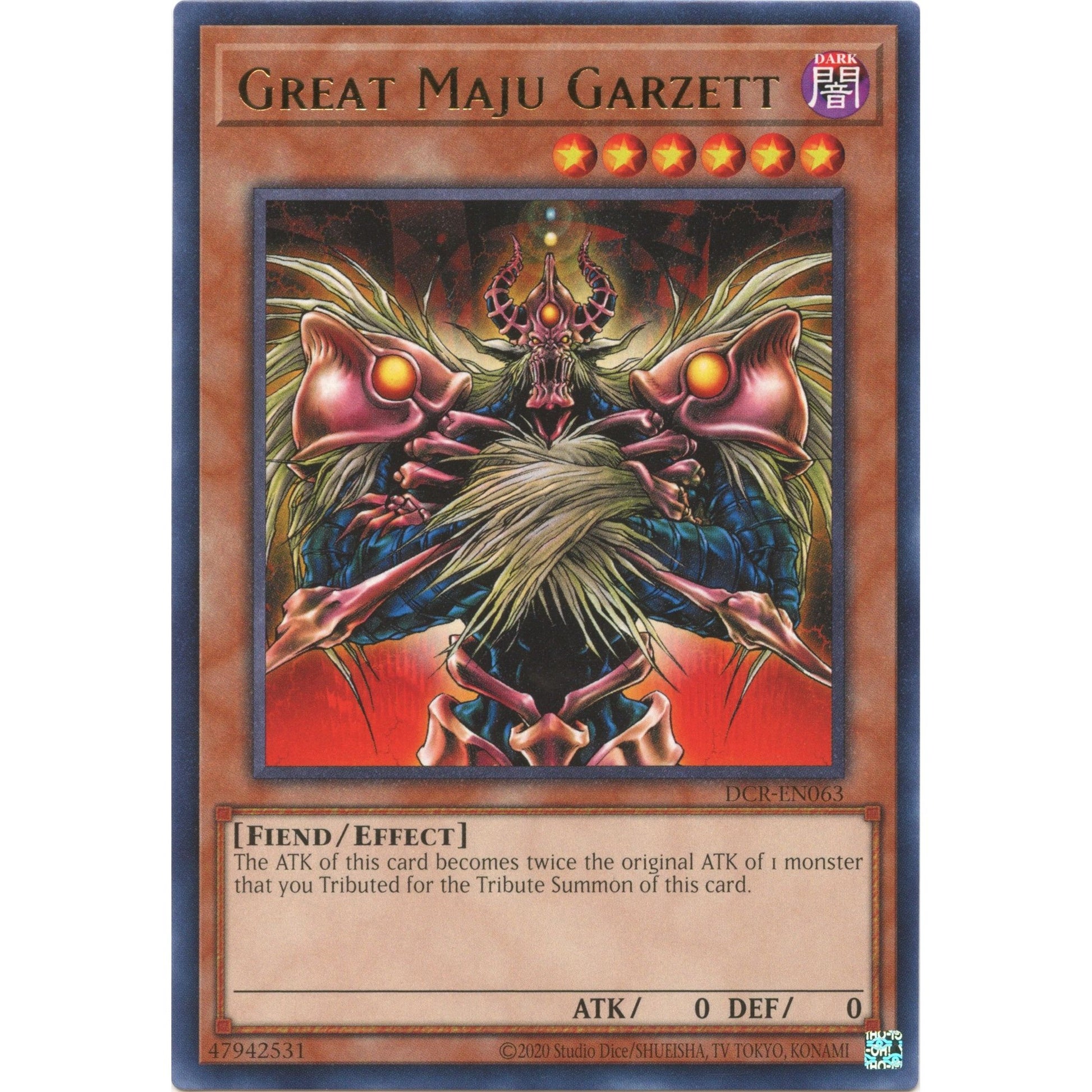 Image for Great Maju Garzett (DCR-EN063) (DCR-EN) - YuGiOh