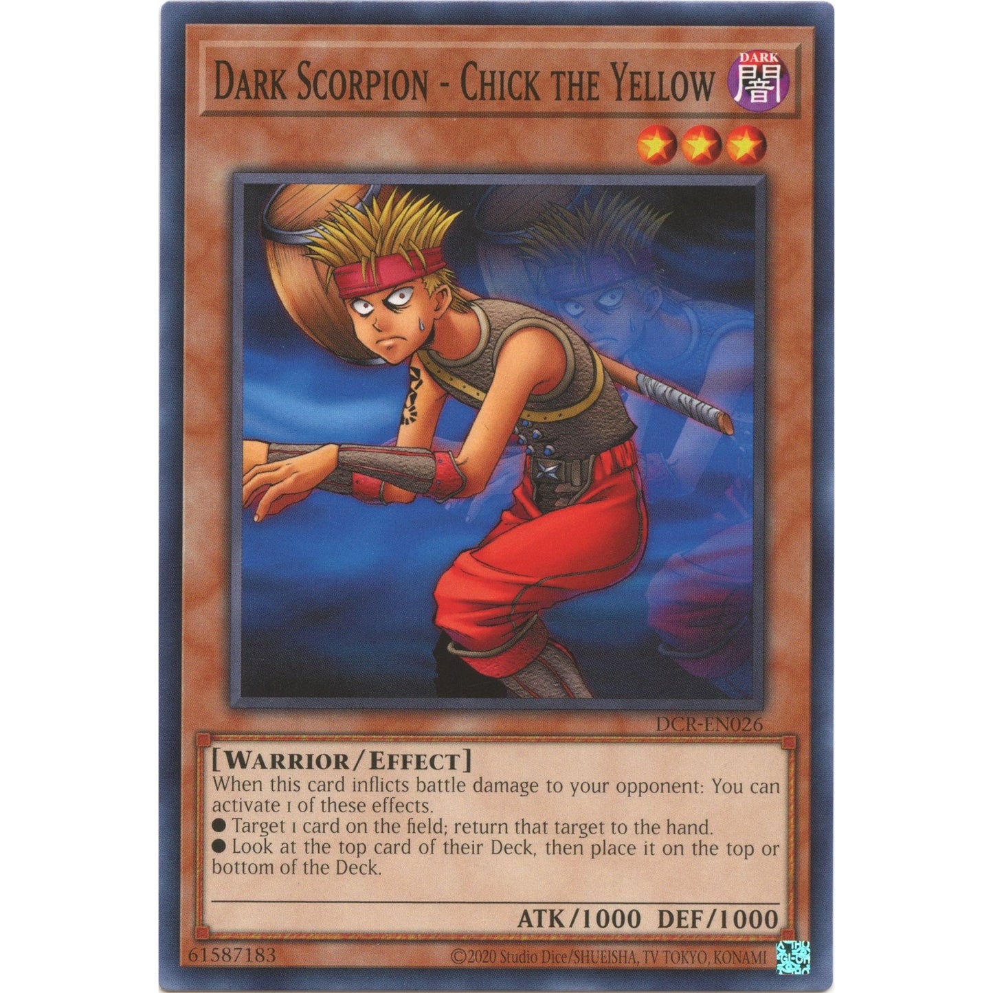Image for Dark Scorpion - Chick the Yellow (DCR-EN026) (DCR-EN) - YuGiOh