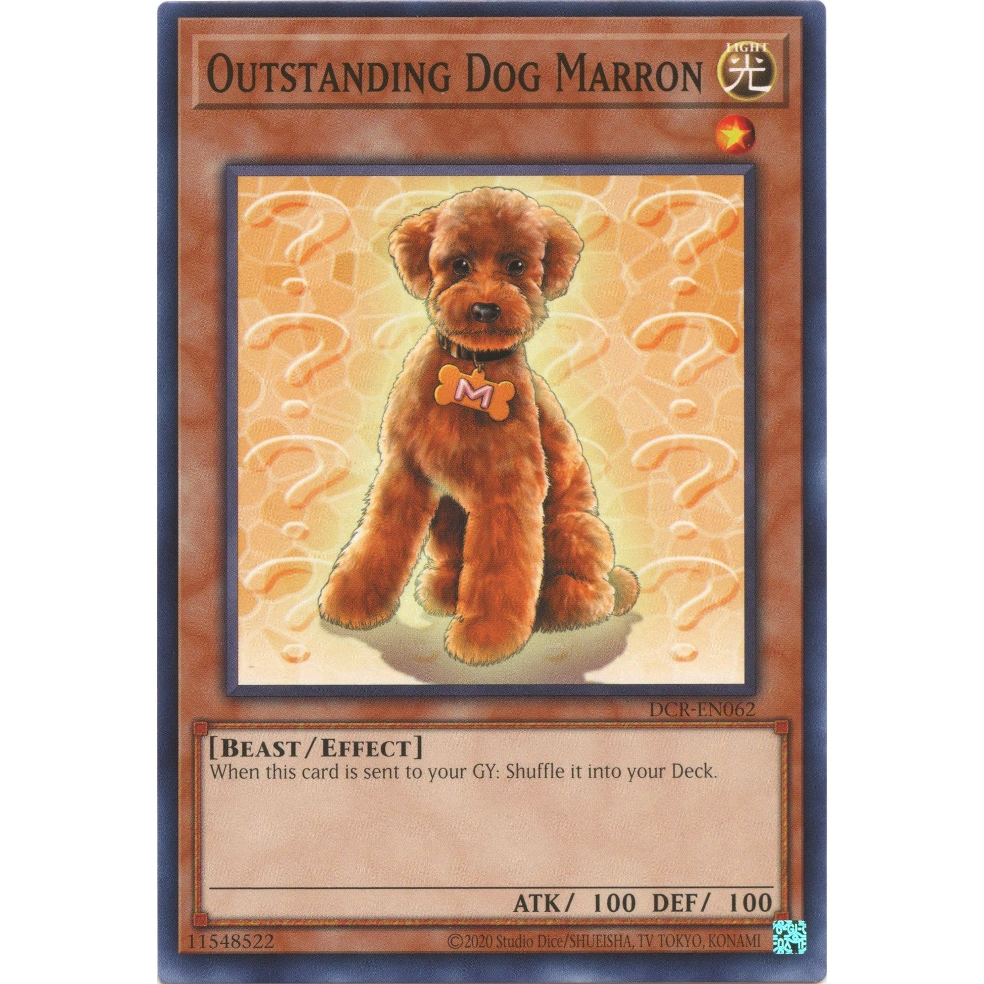 Image for Outstanding Dog Marron (DCR-EN062) (DCR-EN) - YuGiOh