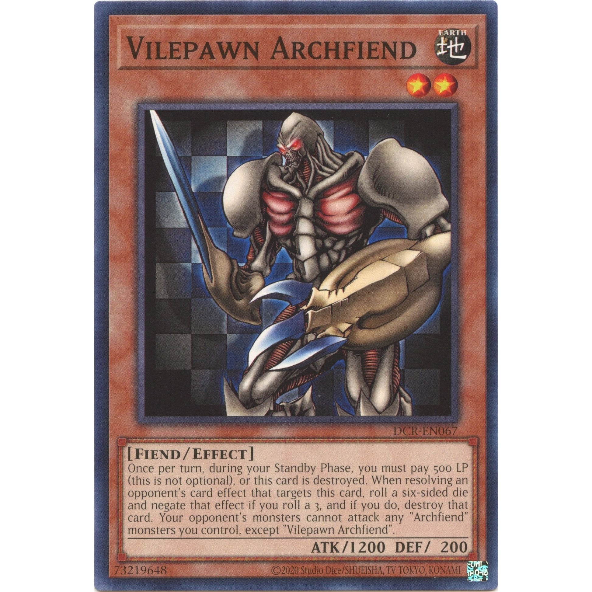 Image for Vilepawn Archfiend (DCR-EN067) (DCR-EN) - YuGiOh