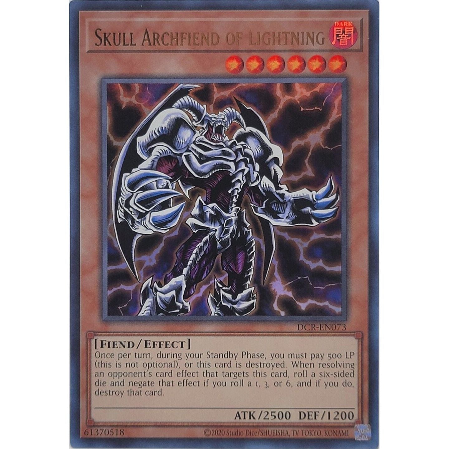 Image for Skull Archfiend of Lightning (DCR-EN073) (DCR-EN) - YuGiOh