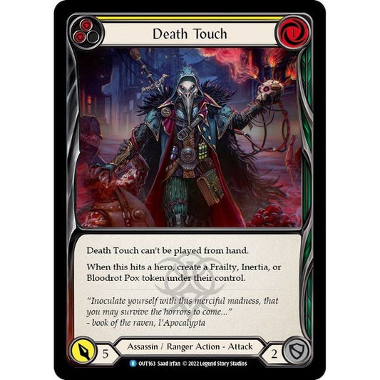 Image for Death Touch (Yellow) (OUT163) (OUT) - Flesh and Blood TCG