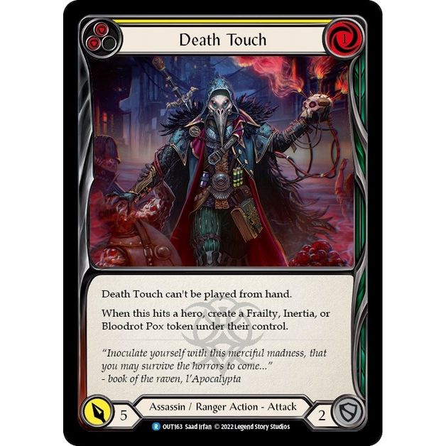 Image for Death Touch (Yellow) (OUT163) (OUT) - Flesh and Blood TCG