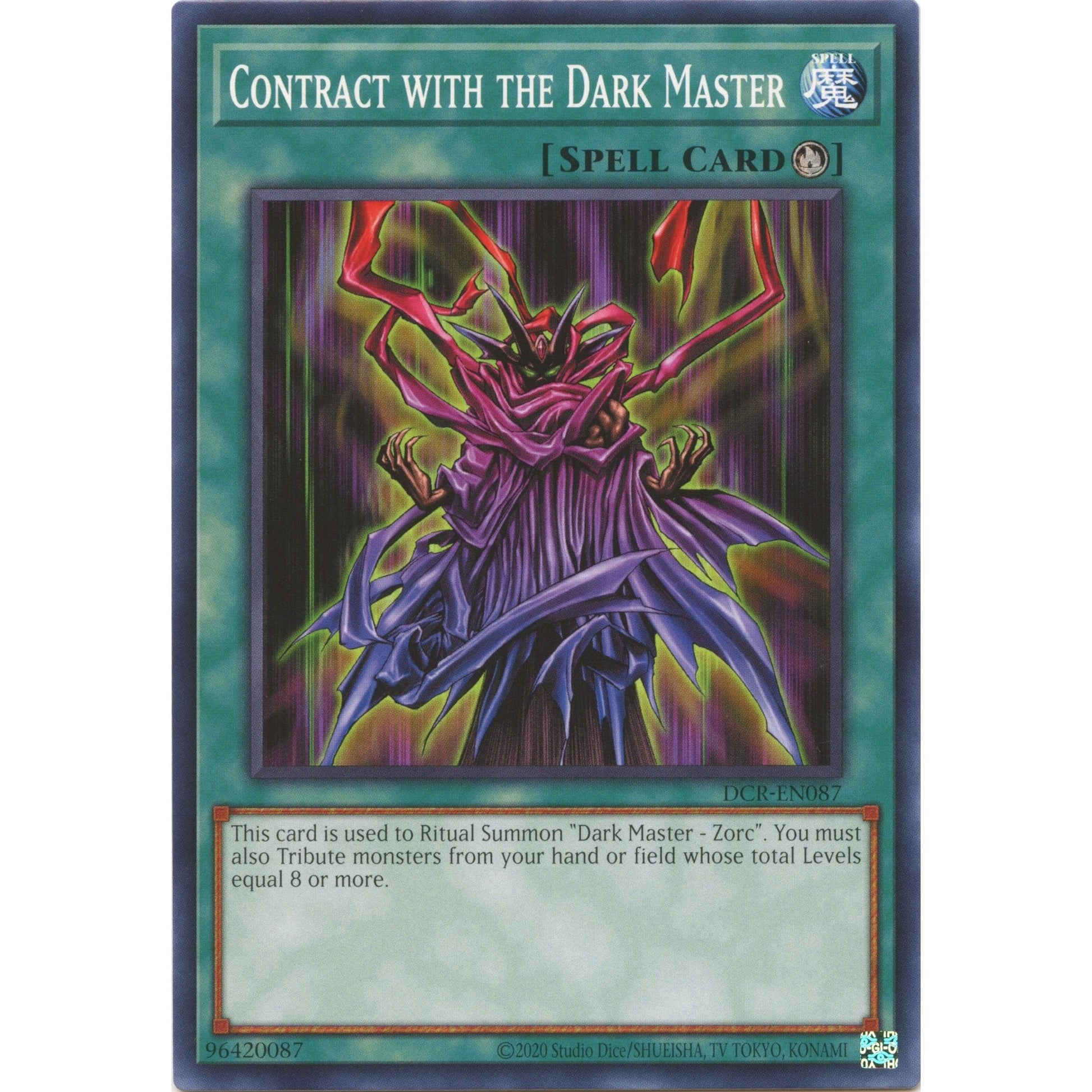 Image for Contract with the Dark Master (DCR-EN087) (DCR-EN) - YuGiOh