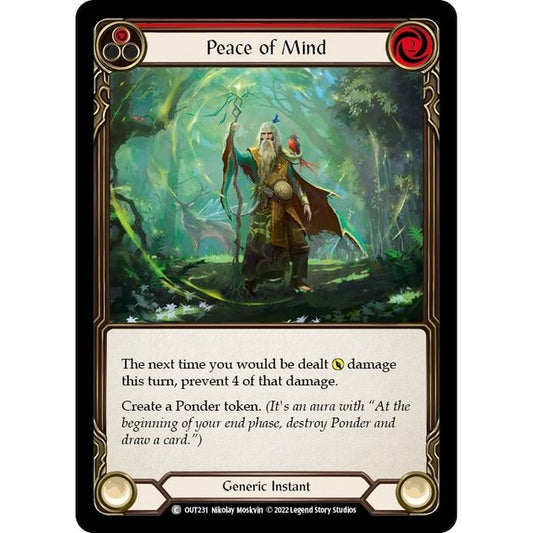 Image for Peace of Mind (Red) (OUT231) (OUT) - Flesh and Blood TCG