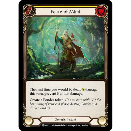 Image for Peace of Mind (Yellow) (OUT232) (OUT) - Flesh and Blood TCG
