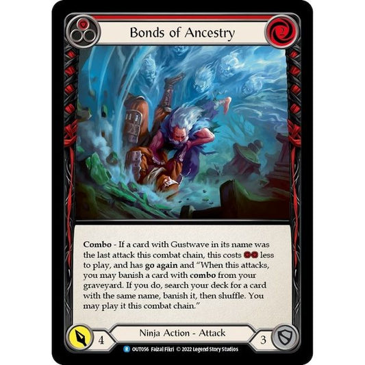 Image for Bonds of Ancestry (Red) (OUT056) (OUT) - Flesh and Blood TCG