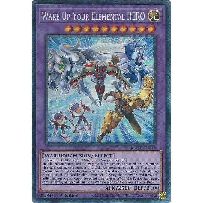 Image for Wake Up Your Elemental HERO (CR) (MAZE-EN014) (MAZE) - YuGiOh