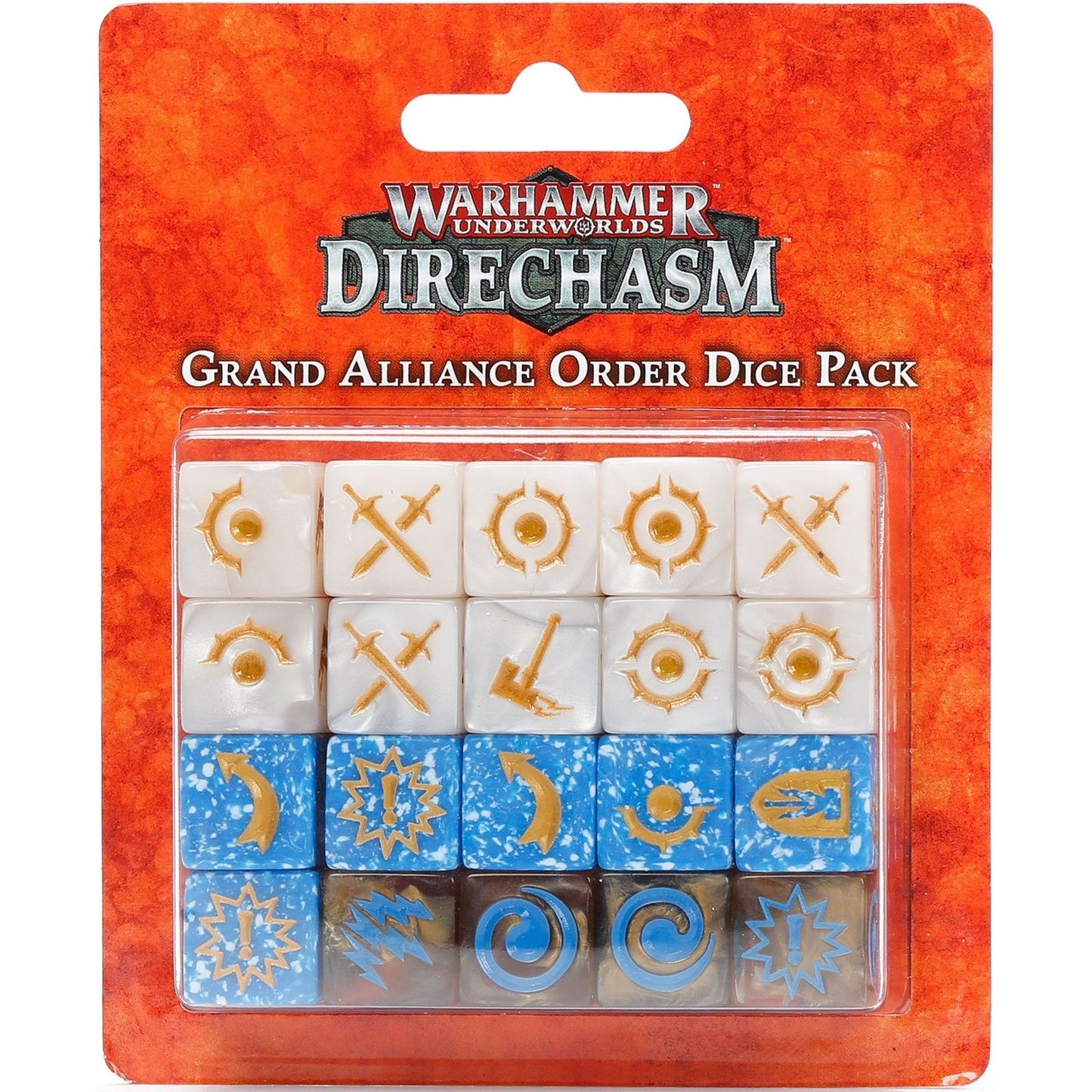 Image for Warhammer: Underworlds - Grand Alliance Order Dice Pack (20-Pack) - Warhammer Game Accessories