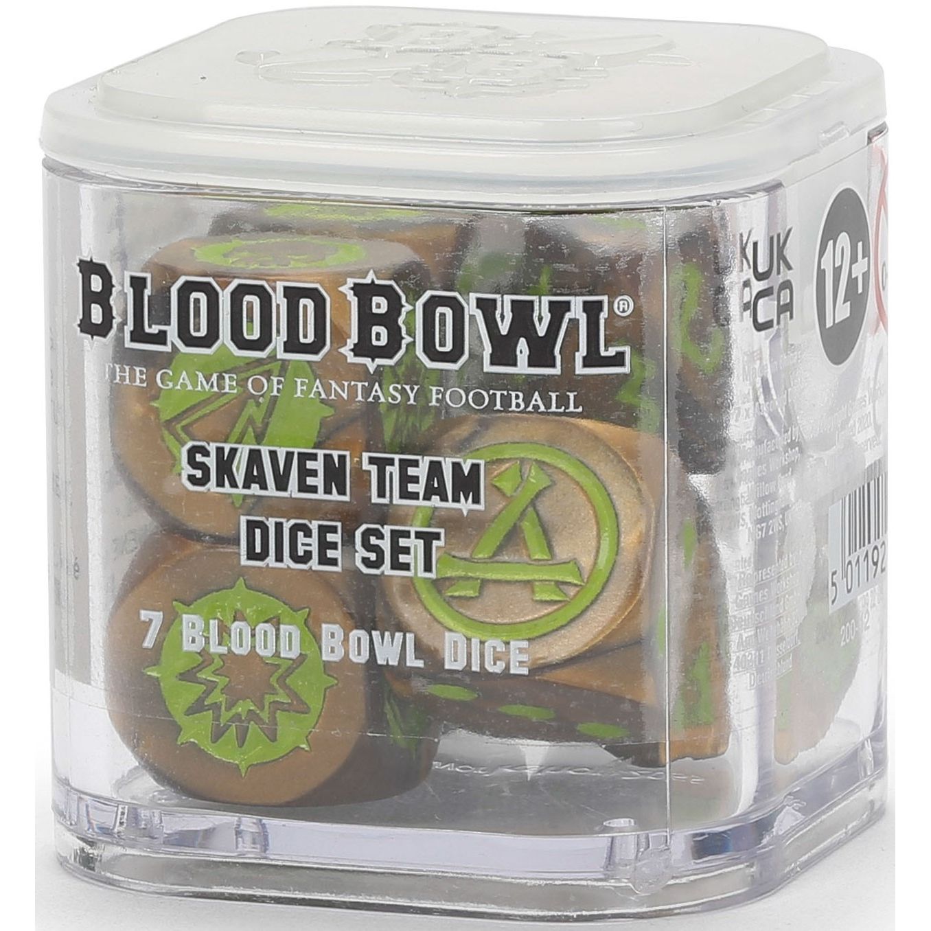 Image for Blood Bowl: Skaven Team Dice Set (7-Pack) (200-12) - Warhammer Game Accessories