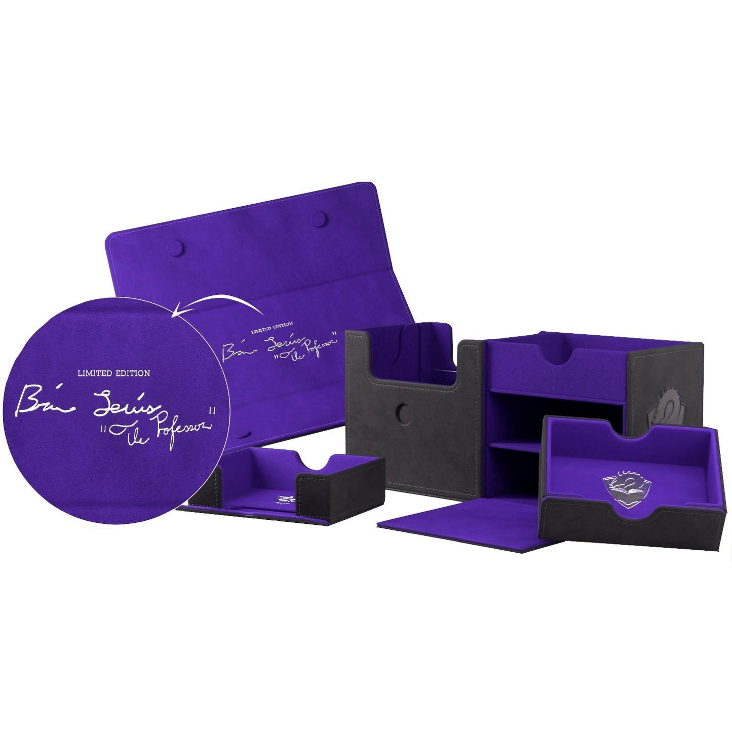 Image for GameGenic x Tolarian Community College - The Academic Black/Purple Signed Early Bird Exclusive (Holds 133+) - Deck Boxes