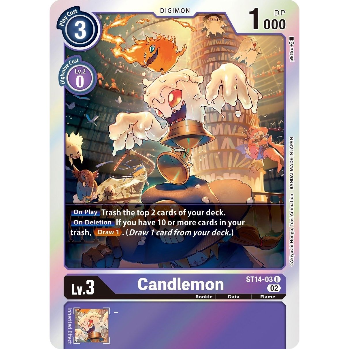 Image for Candlemon (ST14-03 U) (ST-14) - Digimon Card Game