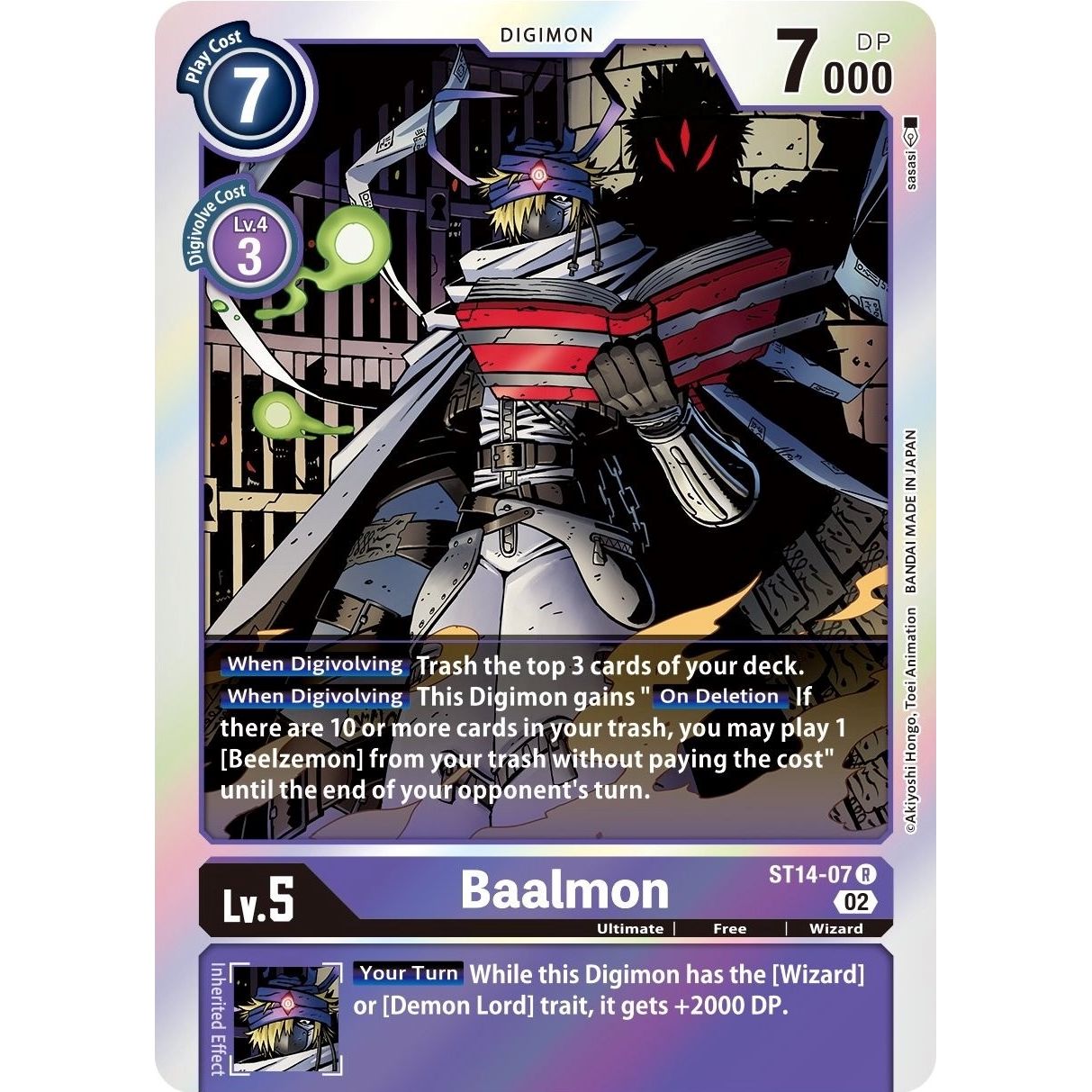Image for Baalmon (ST14-07 R) (ST-14) - Digimon Card Game