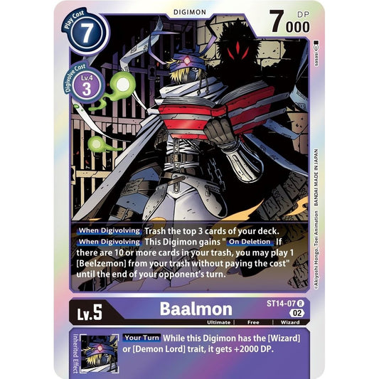 Image for Baalmon (ST14-07 R) (ST-14) - Digimon Card Game