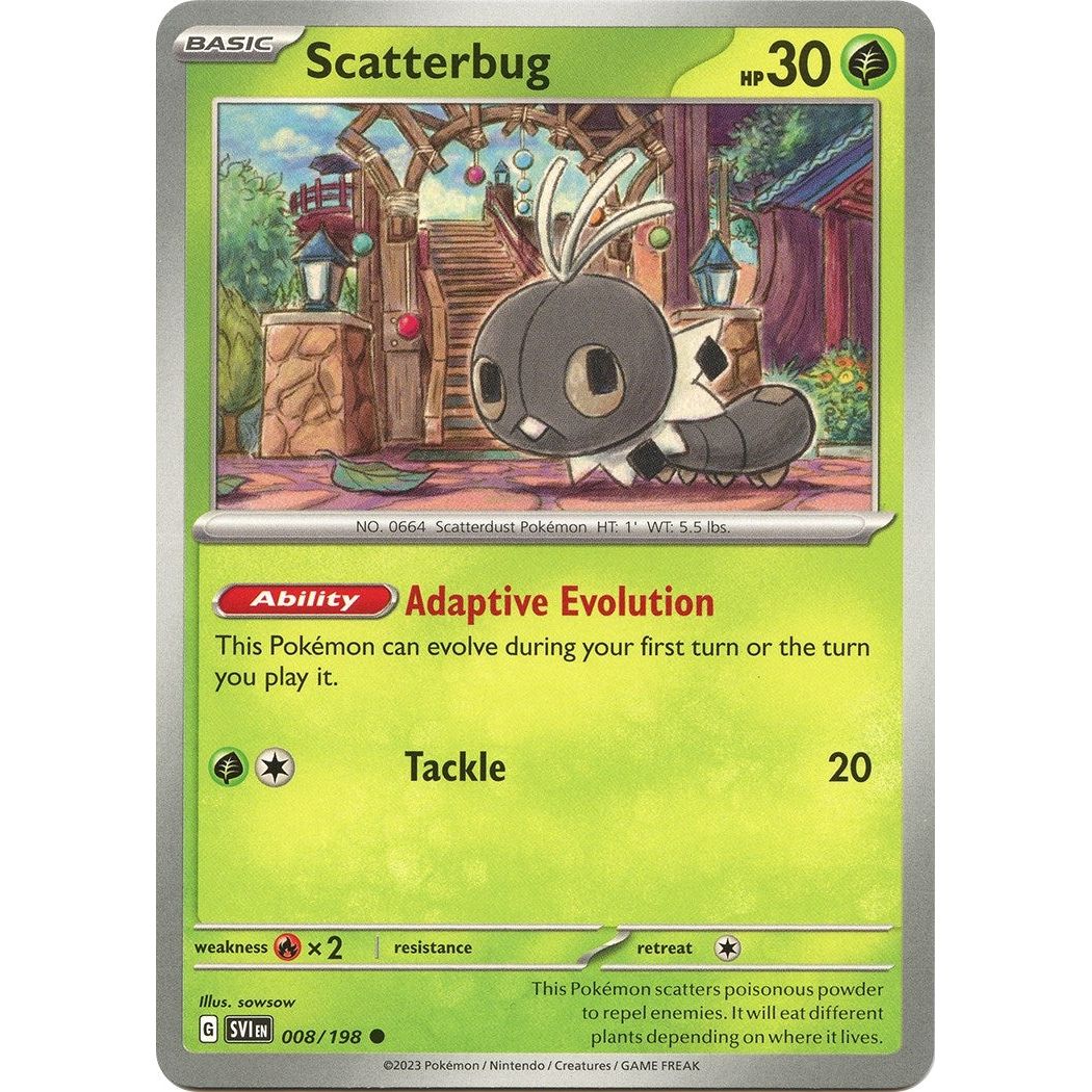 Image for Scatterbug (008/198) (SVI) - Pokemon
