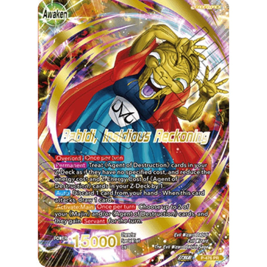 Image for Babidi // Babidi, Insidious Reckoning (Gold-Stamped) (P-476) (TPR) - Dragon Ball Super: Masters