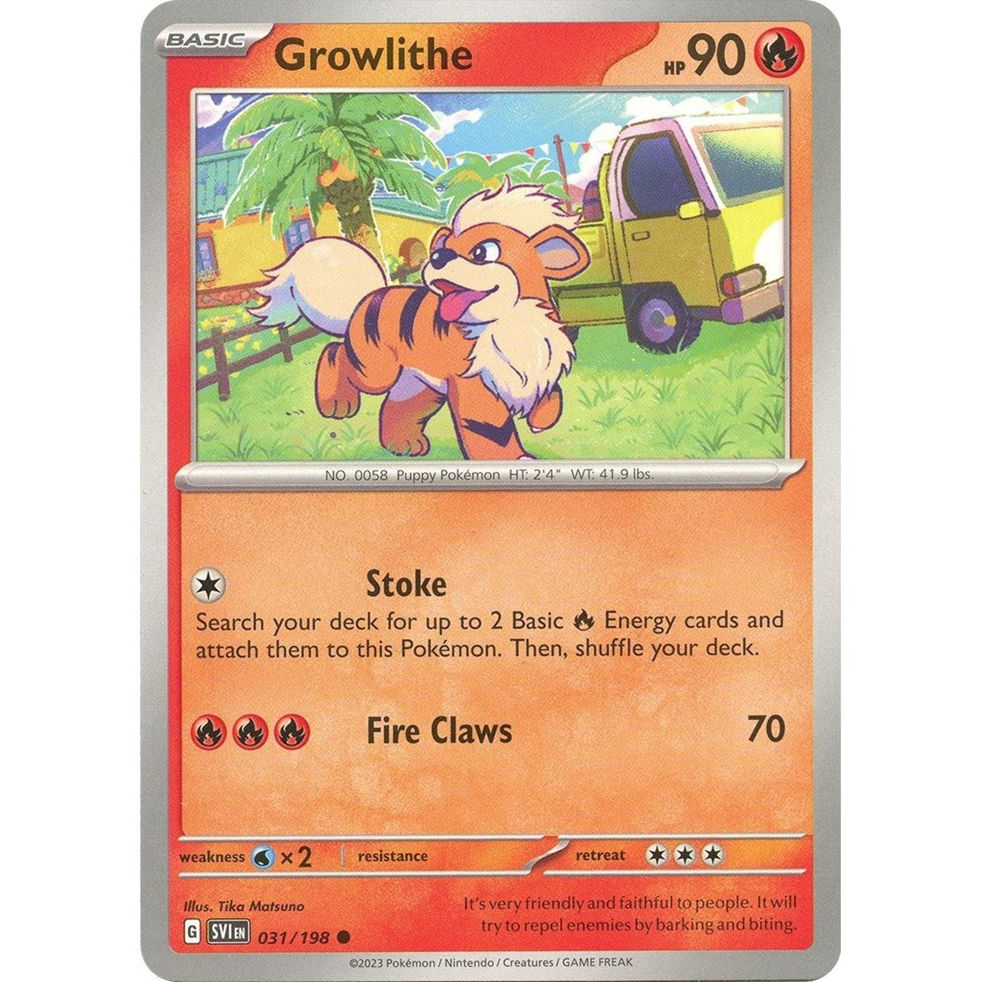 Image for Growlithe (031/198) (SVI) - Pokemon