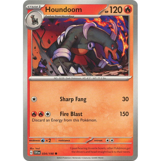 Image for Houndoom (034/198) (SVI) - Pokemon
