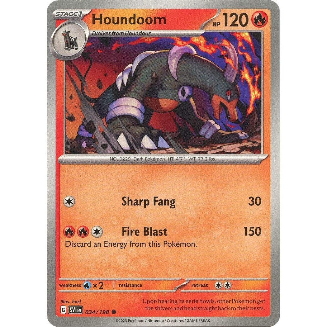 Image for Houndoom (034/198) (SVI) - Pokemon