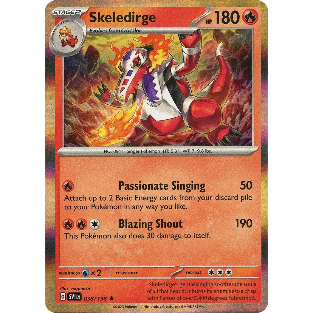 Image for Skeledirge (038/198) (SVI) - Pokemon