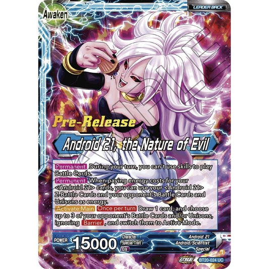 Image for Android 21 // Android 21, the Nature of Evil (BT20-024) (DBS-B20PRE) - Dragon Ball Super: Masters