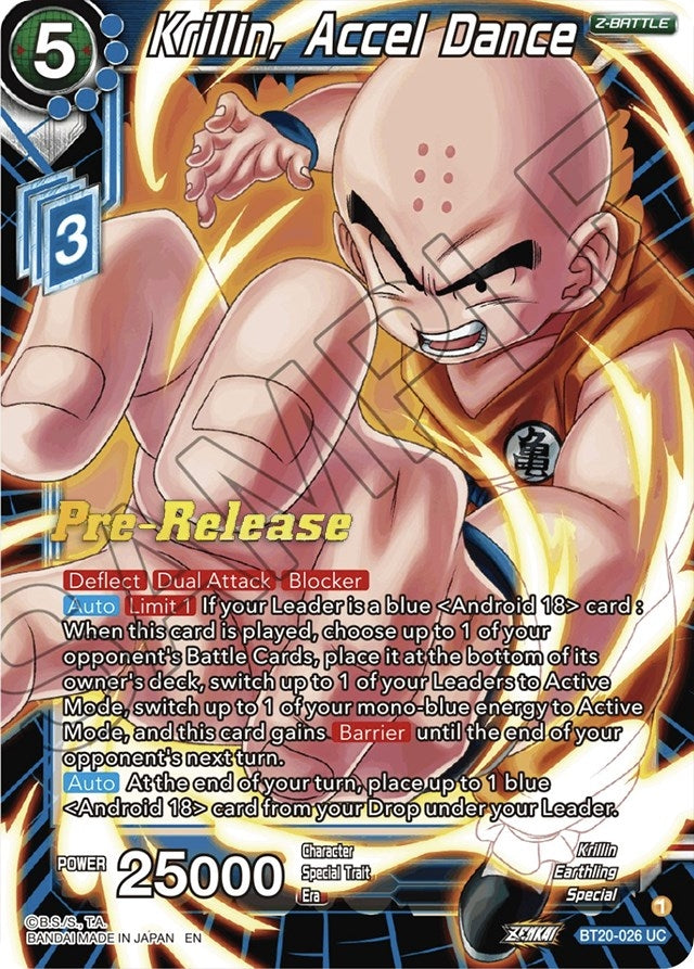 Image for Krillin, Accel Dance (BT20-026) (DBS-B20PRE) - Dragon Ball Super: Masters