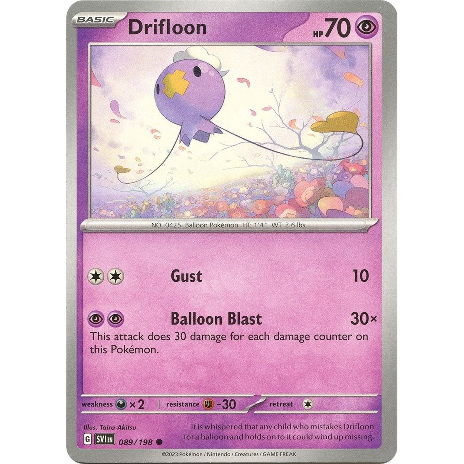 Image for Drifloon (089/198) (SVI) - Pokemon