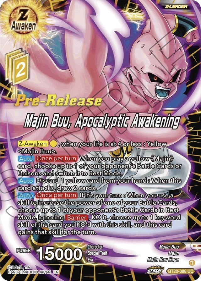 Image for Majin Buu, Apocalyptic Awakening (BT20-088) (DBS-B20PRE) - Dragon Ball Super: Masters
