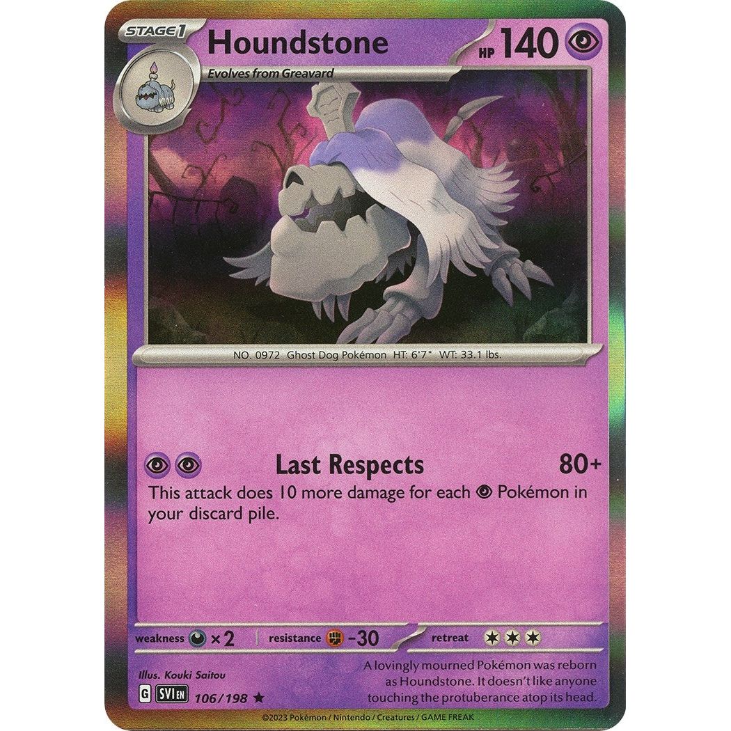 Image for Houndstone (106/198) (SVI) - Pokemon