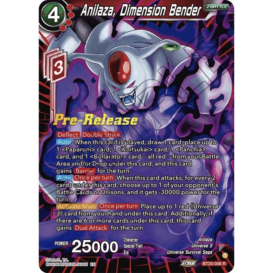 Image for Anilaza, Dimension Bender (BT20-006) (DBS-B20PRE) - Dragon Ball Super: Masters