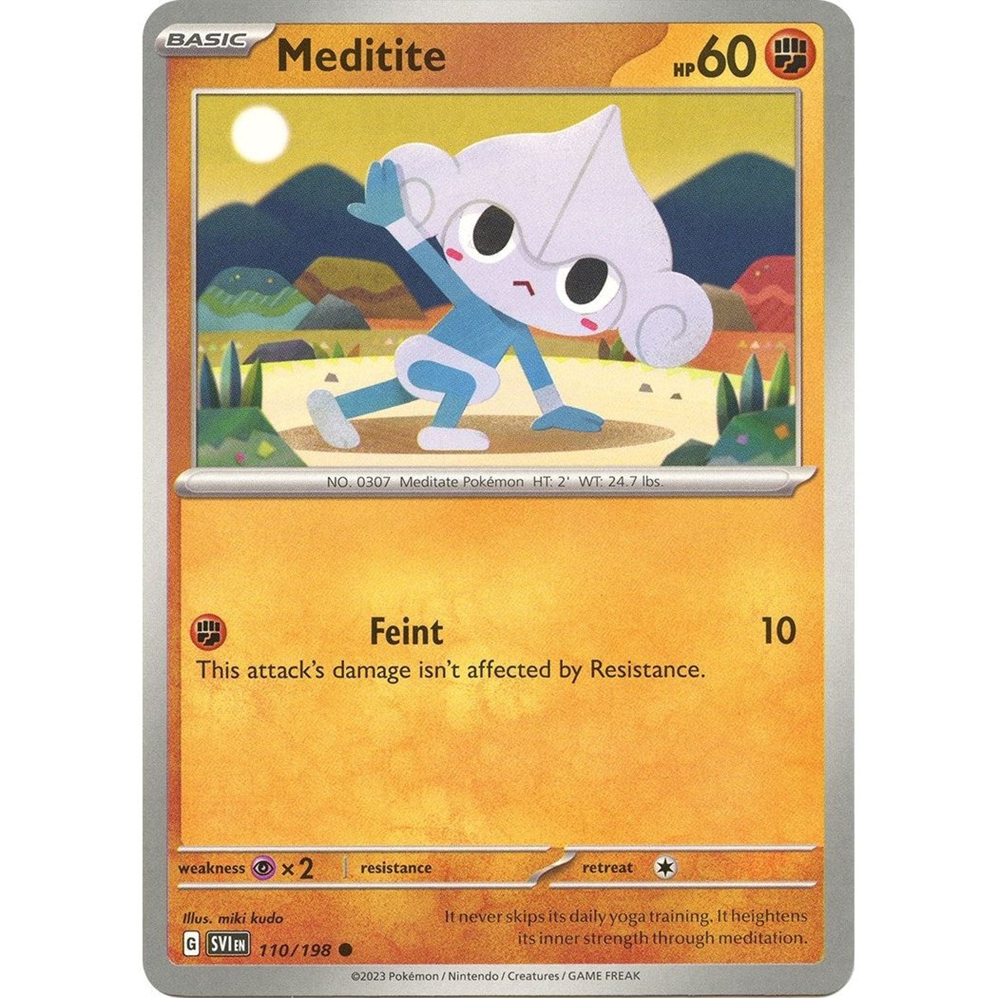 Image for Meditite (110/198) (SVI) - Pokemon