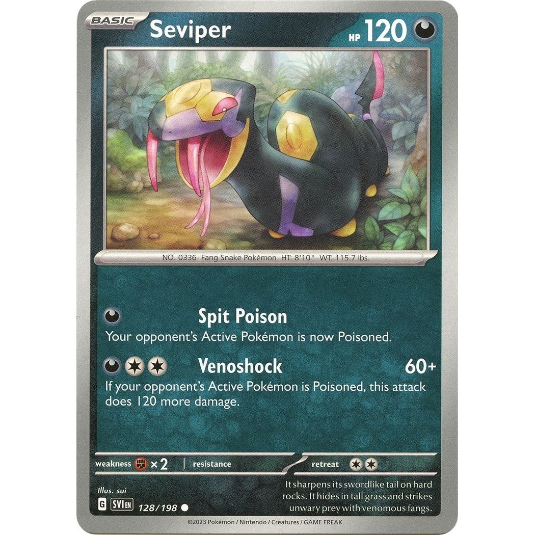 Image for Seviper (128/198) (SVI) - Pokemon