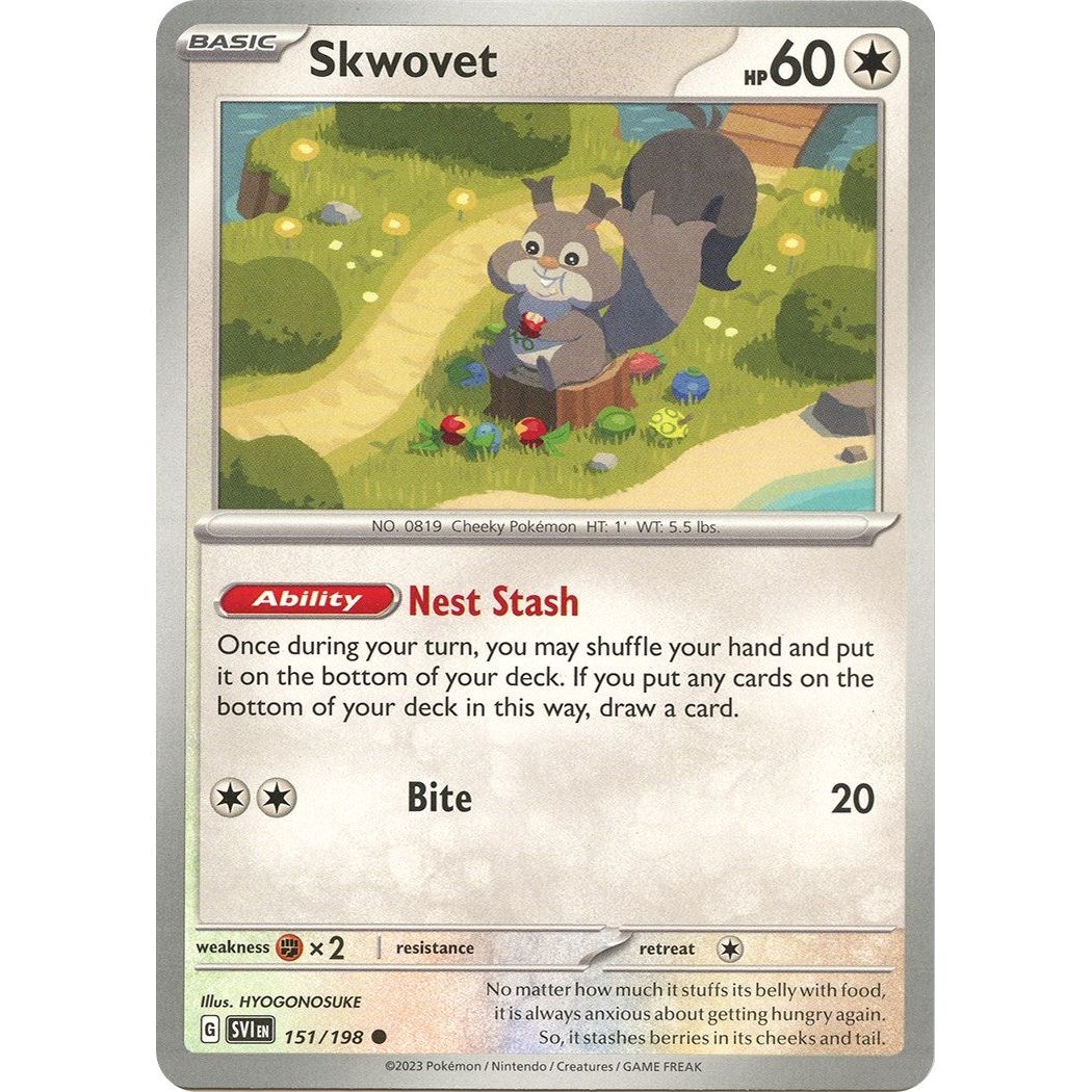 Image for Skwovet (151/198) (SVI) - Pokemon
