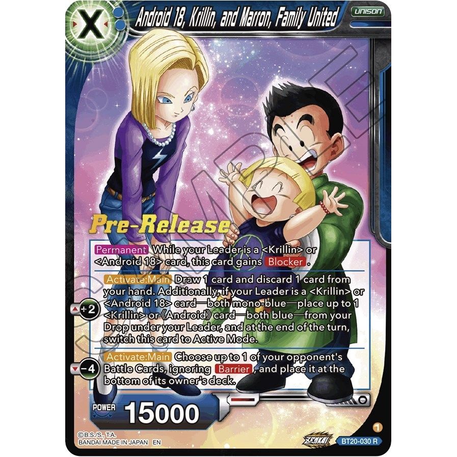 Image for Android 18, Krillin, and Maron, Family United (BT20-030) (DBS-B20PRE) - Dragon Ball Super: Masters