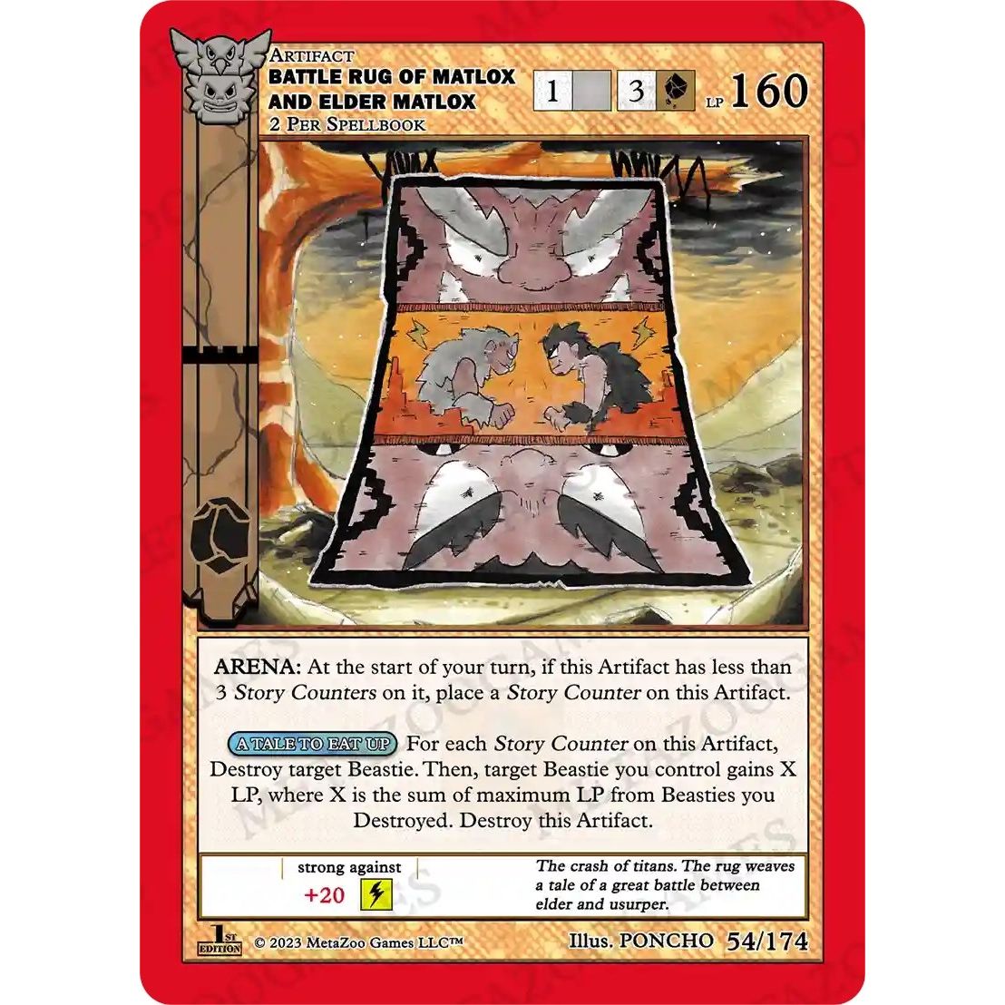 Image for Battle Rug of Matlox and Elder Matlox (54/174) (NATFE) - MetaZoo