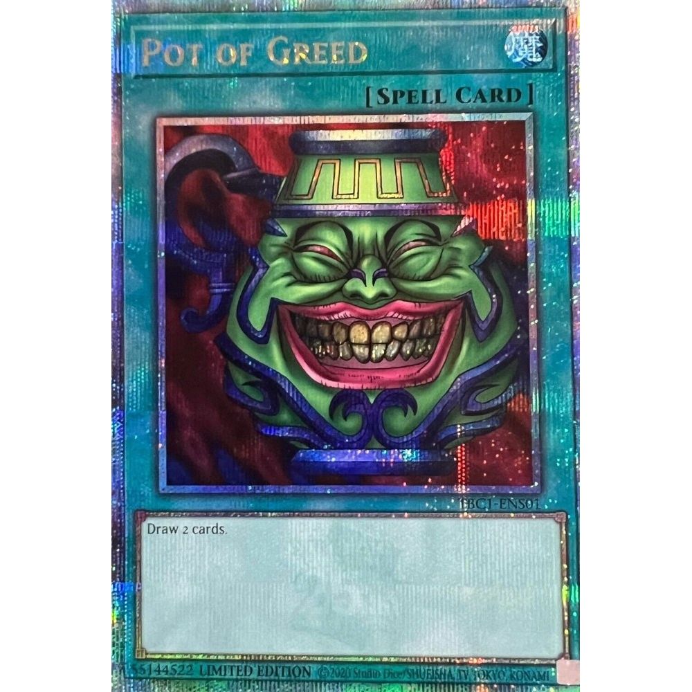 Image for Pot of Greed (Quarter Century Secret Rare) (TBC1-ENS01) (TBC1) - YuGiOh