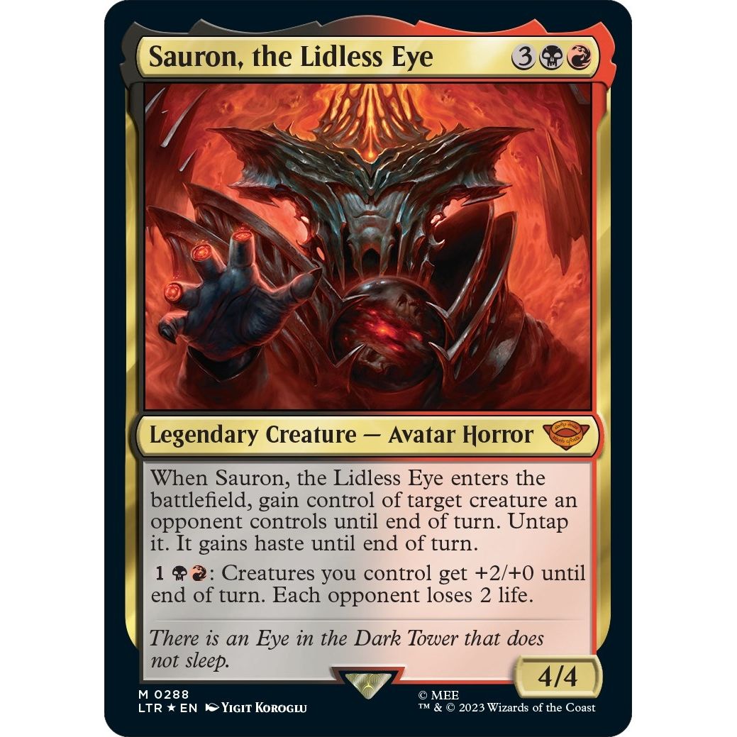 Image for Sauron, the Lidless Eye (288) (LTR) - Magic: The Gathering
