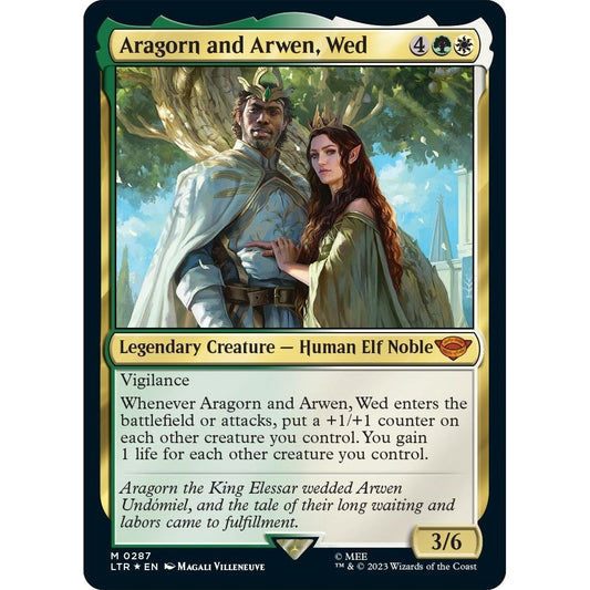 Image for Aragorn and Arwen, Wed (287) (LTR) - Magic: The Gathering