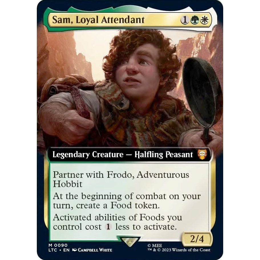 Image for Sam, Loyal Attendant (Extended Art) (90) (LTC) - Magic: The Gathering