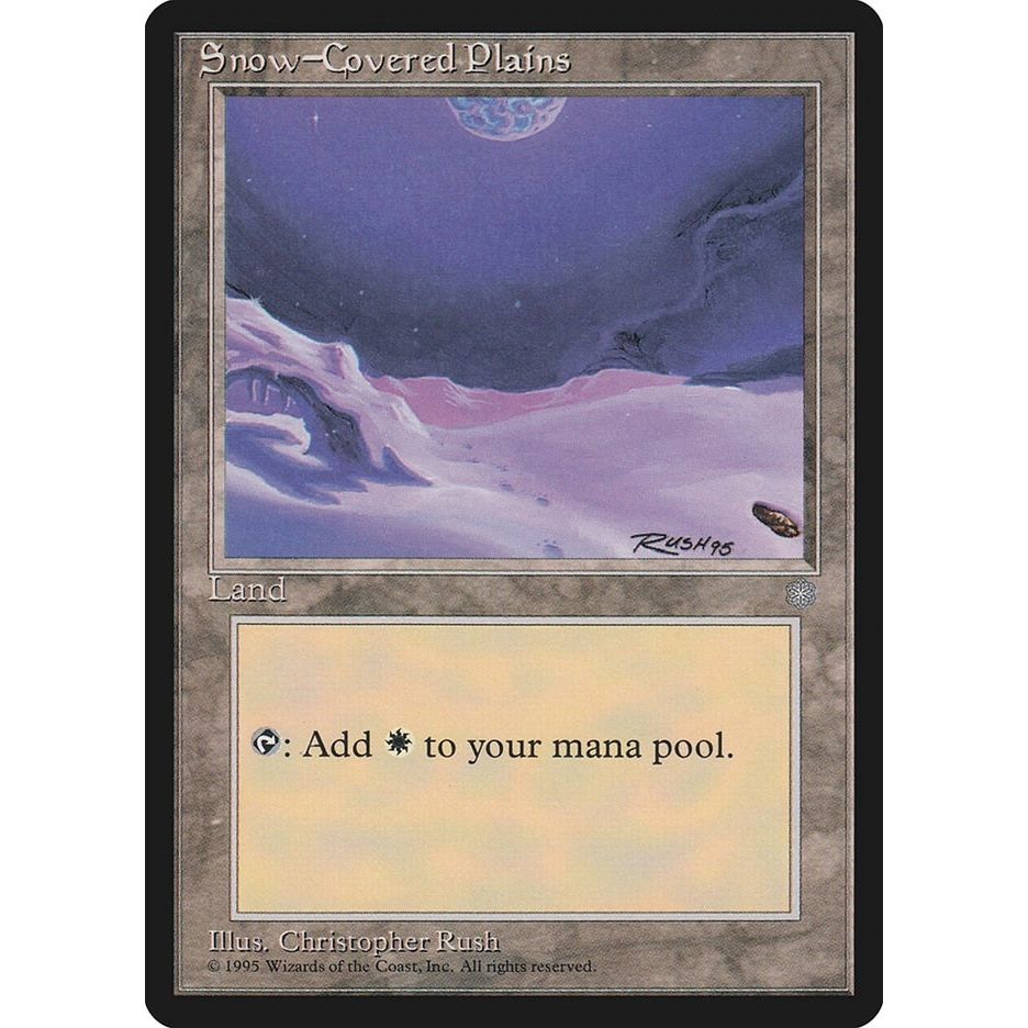 Image for Snow-Covered Plains (350) (ICE) - Magic: The Gathering