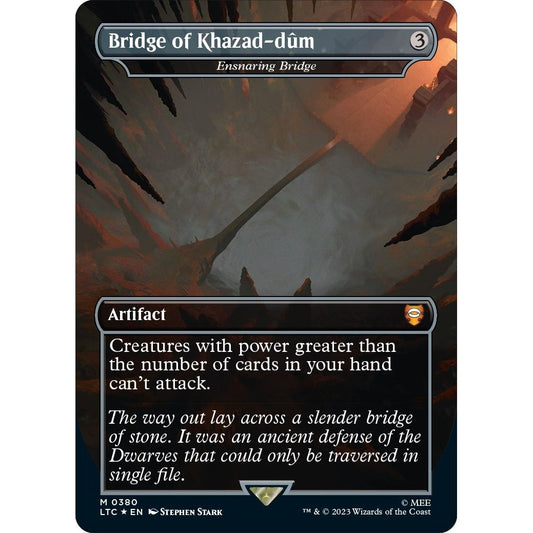 Image for Bridge of Khazad-dum - Ensnaring Bridge (Surge Foil) (380) (LTC) - Magic: The Gathering