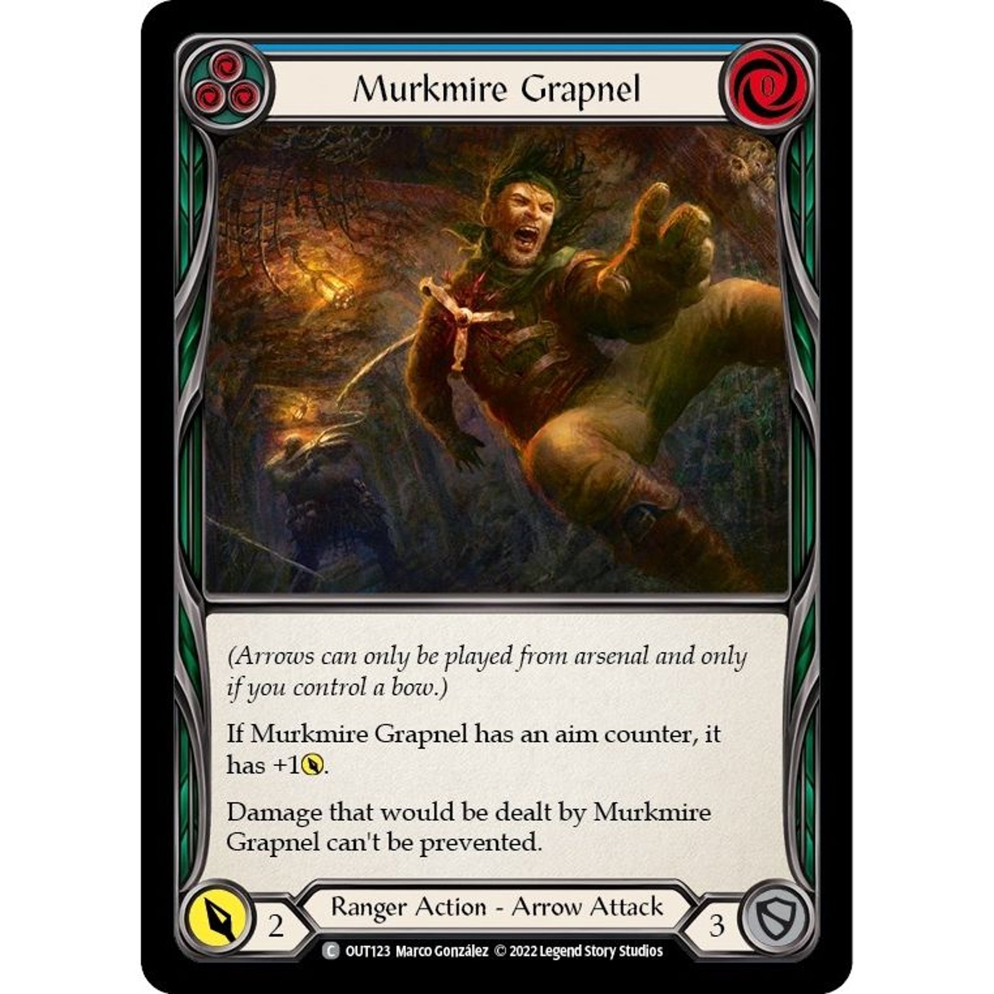 Image for Murkmire Grapnel (Blue) (OUT123) (OUT) - Flesh and Blood TCG