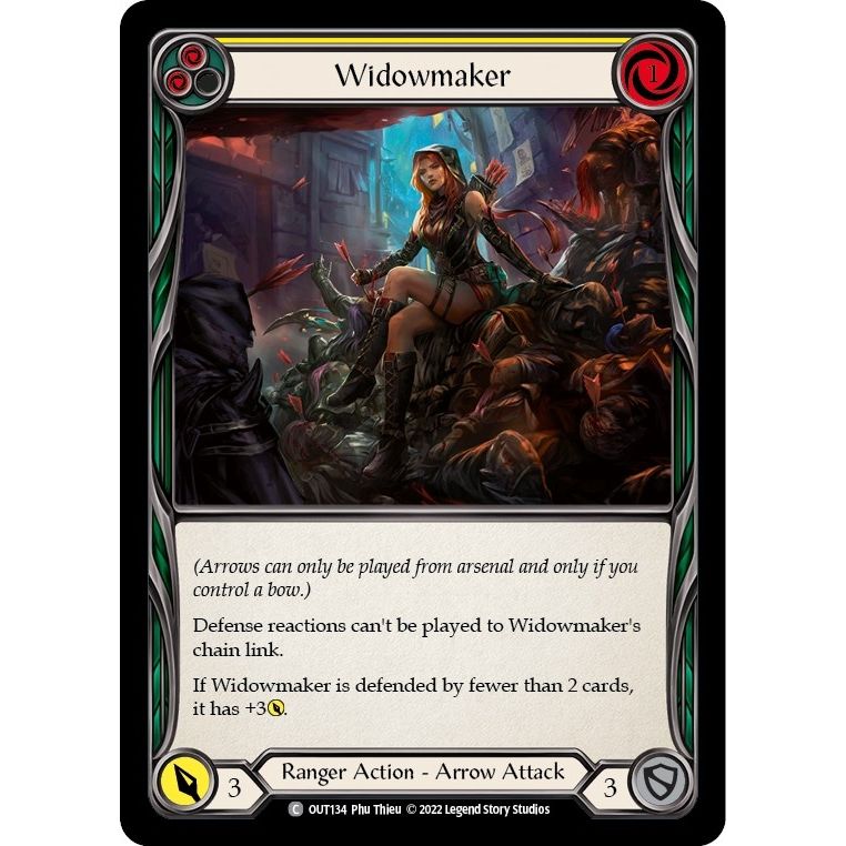Image for Widowmaker (Yellow) (OUT134) (OUT) - Flesh and Blood TCG