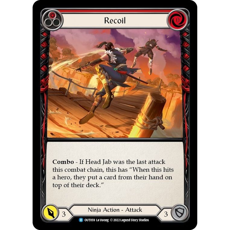 Image for Recoil (Red) (OUT059) (OUT) - Flesh and Blood TCG