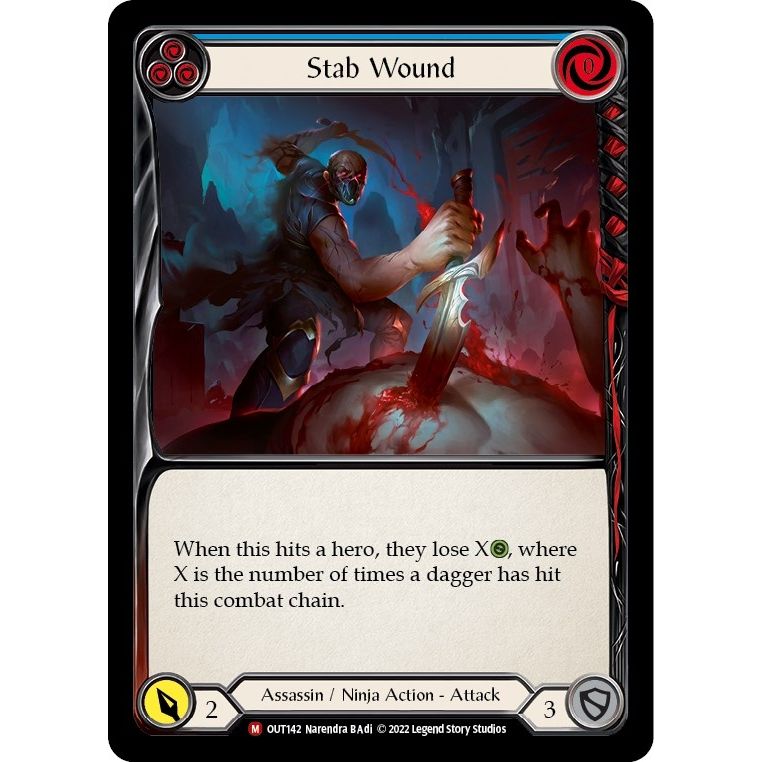 Image for Stab Wound (OUT142) (OUT) - Flesh and Blood TCG