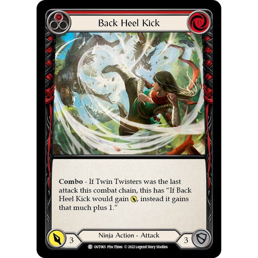 Image for Back Heel Kick (Red) (OUT065) (OUT) - Flesh and Blood TCG