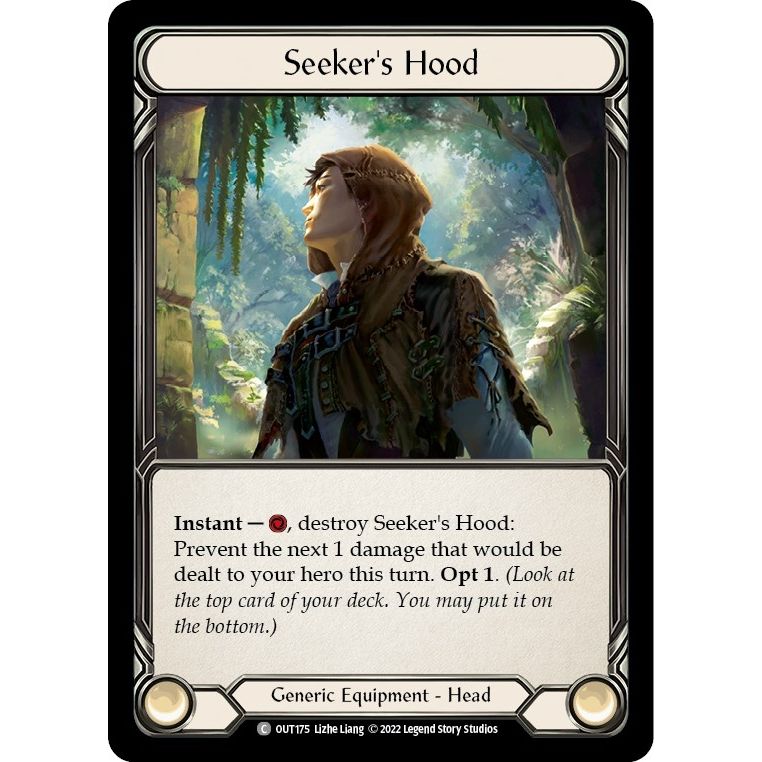 Image for Seeker's Hood (OUT175) (OUT) - Flesh and Blood TCG