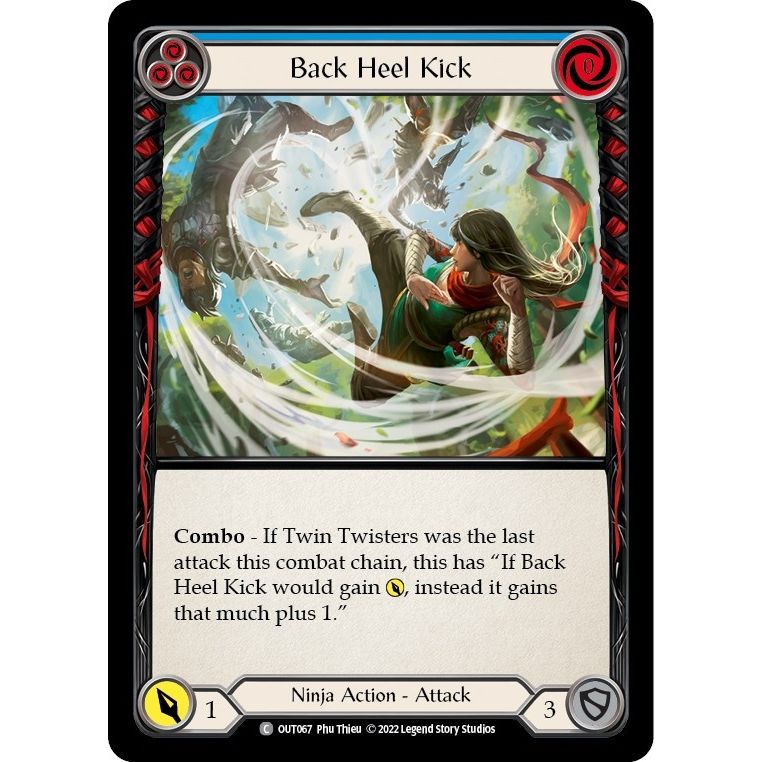 Image for Back Heel Kick (Blue) (OUT067) (OUT) - Flesh and Blood TCG