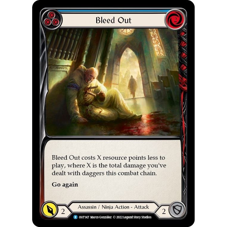 Image for Bleed Out (Blue) (OUT147) (OUT) - Flesh and Blood TCG