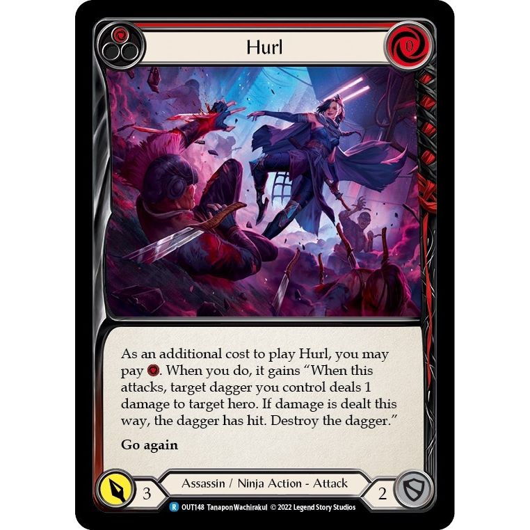 Image for Hurl (Red) (OUT148) (OUT) - Flesh and Blood TCG